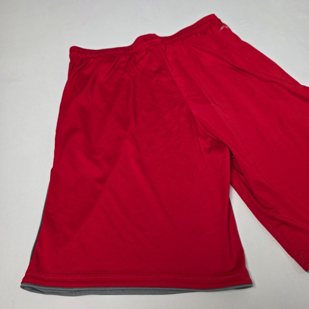 Adidas Basketball Shorts Mens Large Red Climalite Athletic Gym Training Piping - Picture 11 of 12